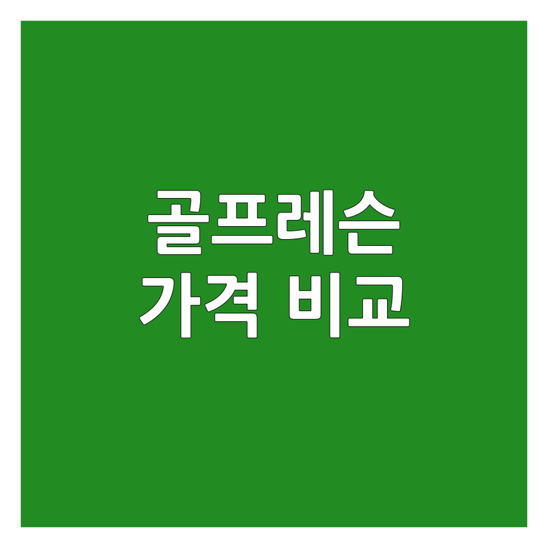 가산디지털단지 골프레슨비용 한눈에 비교 | 가격부터 서비스까지 완벽 분석