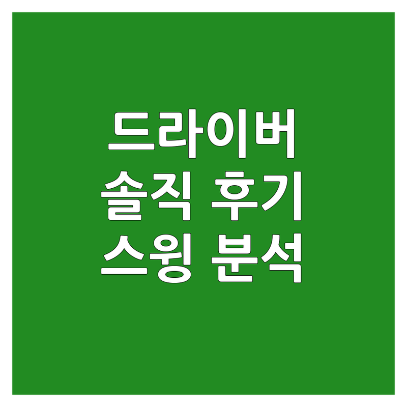 서울 골프드라이버 피팅 | 2년차 골린이의 솔직 후기 & 샤프트 교체 비용 | 그립 교체, 스윙 분석 잘하는 곳