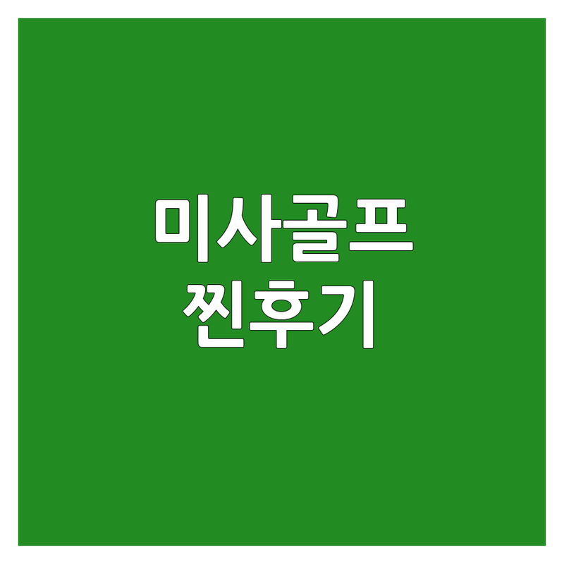 경기 하남시 미사강변 현지인이 선택한 골프레슨프로 실내골프연습장 안내 | 실제 이용 후기 포함